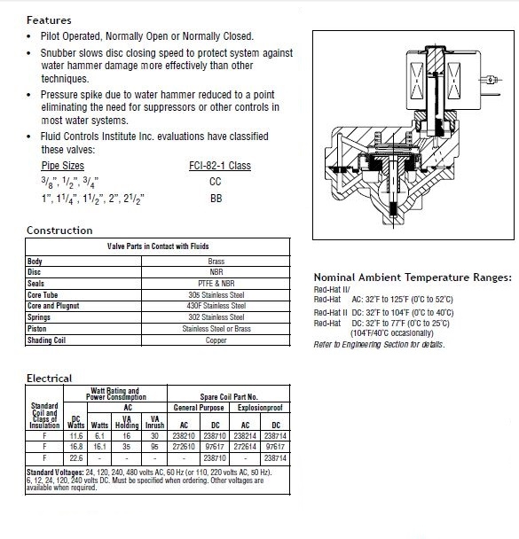  美國(guó)阿斯卡ASCO 8221系列電磁閥選型手冊(cè)